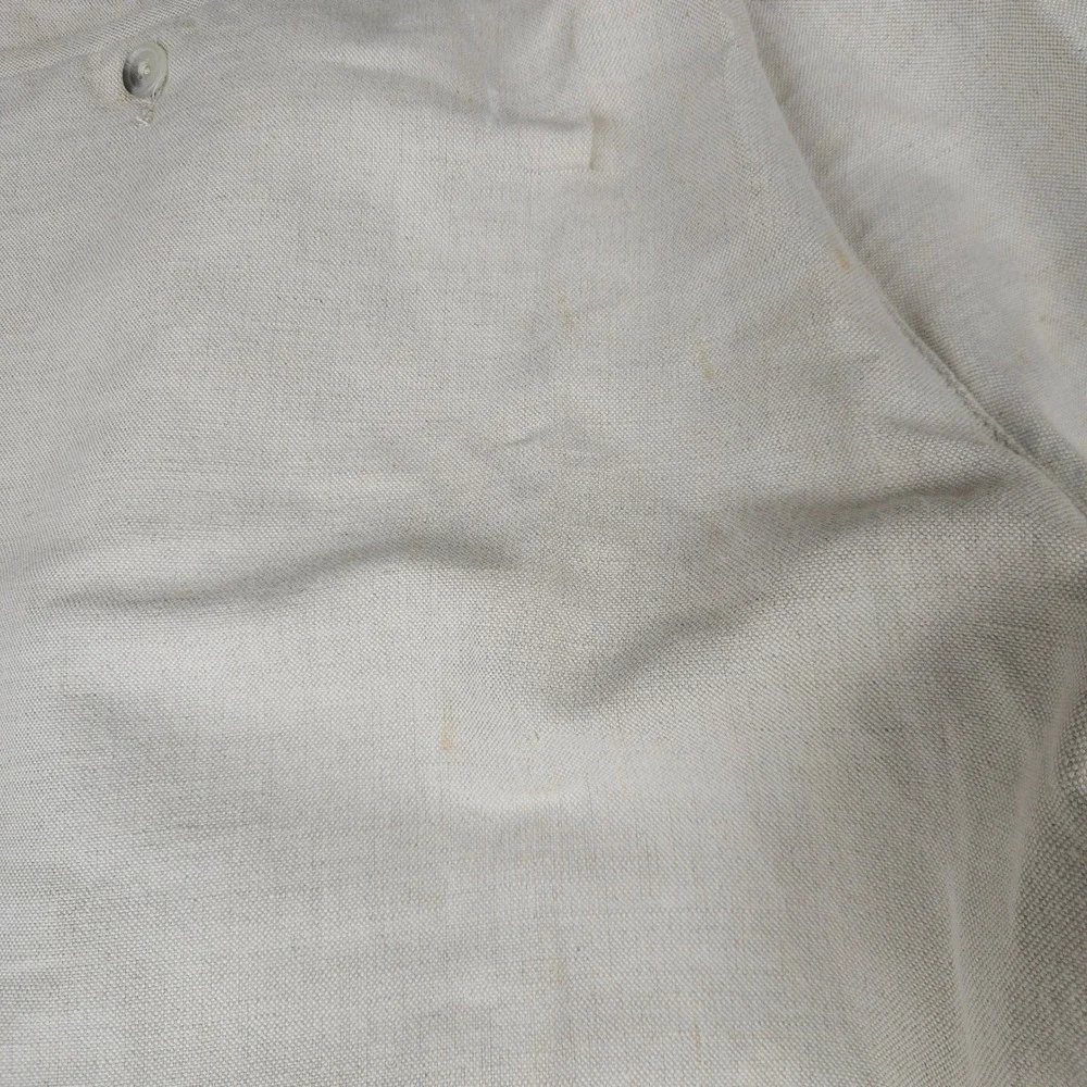 Club Room Mens Pleated Linen Cotton Blend Trousers Beige Oatmeal 38/29 DressPant